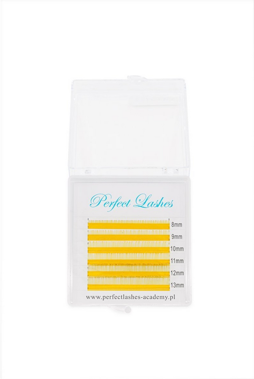 Coloured lashes D 0.07 mix yellow